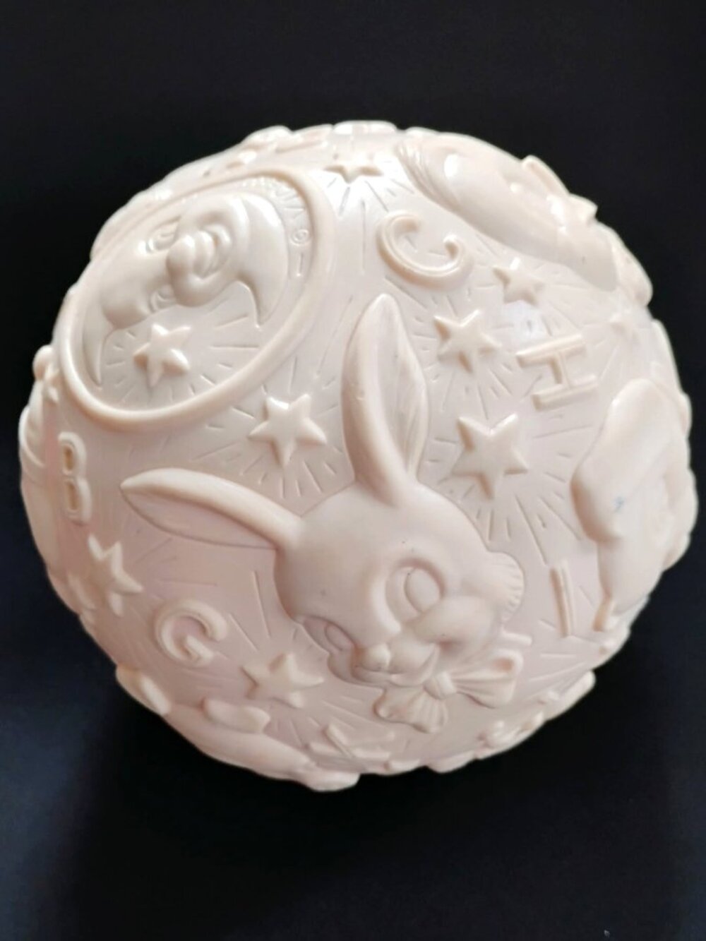 VINTAGE 5” Viceroy Canada Rubber Ball - Alphabet, Animals & Stars - MINT